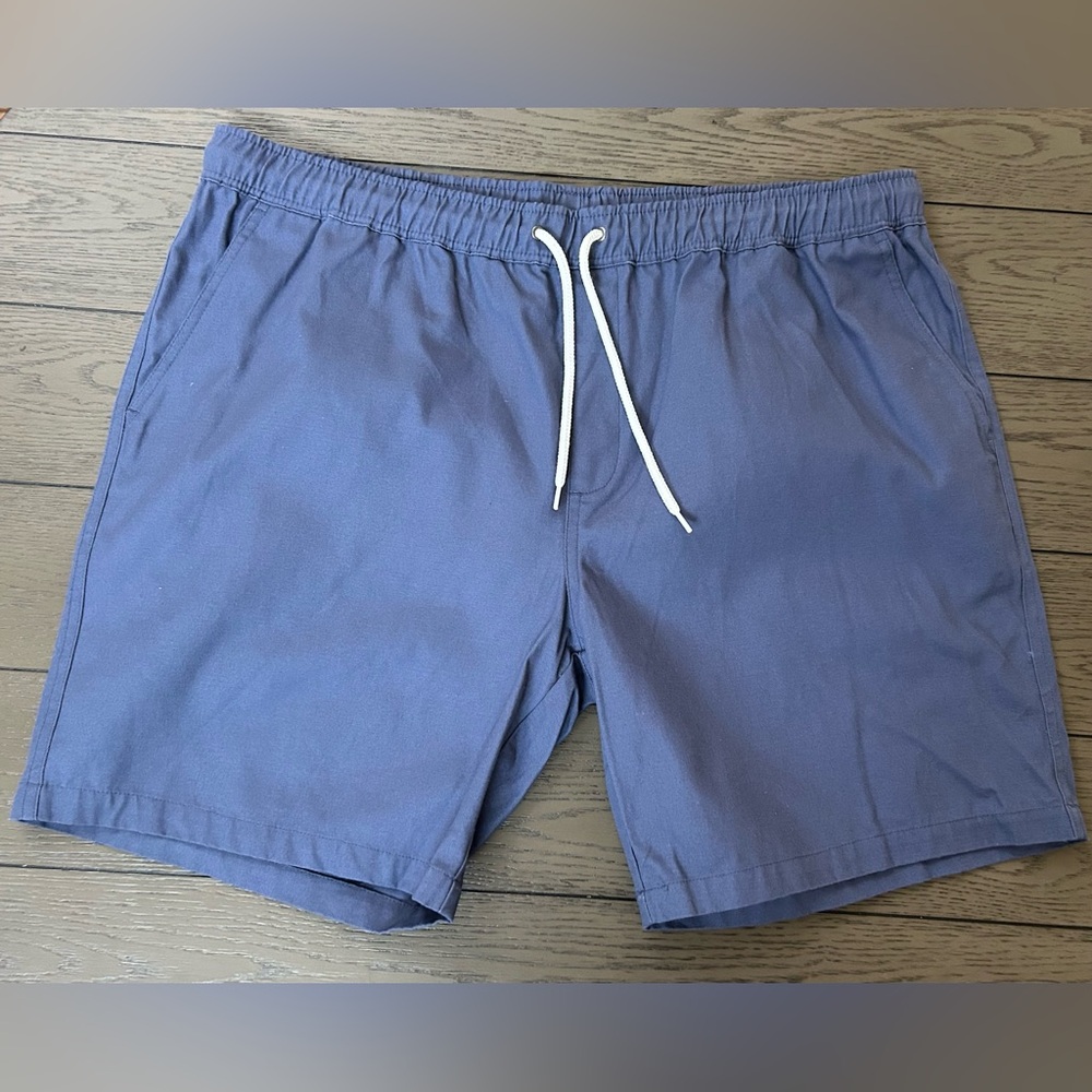 Create Unison Drawstring Shorts Size XL In Blue NWOT - Picture 2 of 6